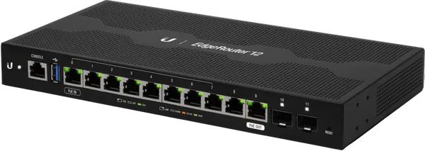 EdgeRouter 12, 12-Port Router, 1x RJ45-PoE