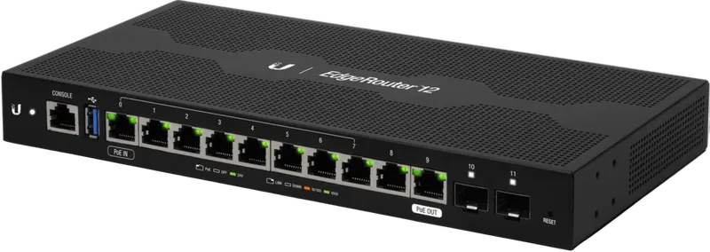EdgeRouter 12, 12-Port Router, 1x RJ45-PoE