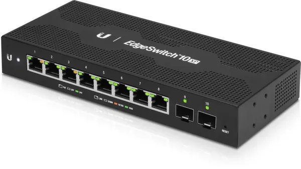 EdgeSwitch 10XP, 8x 1Gb, 2x SFP, Passiv PoE, Advance PoE Switch