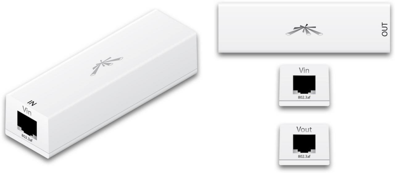 Ubiquiti Instant 8023af adapter, Indoor 100Mbit