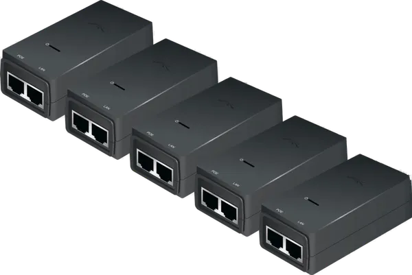 Ubiquiti PoE Injector, 24VDC, 12W, 5-Pack