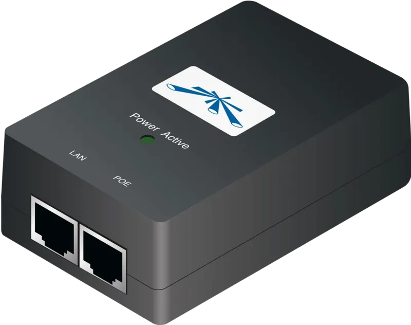 Ubiquiti POE Injector, 48VDC, 24W, Gigabit Port