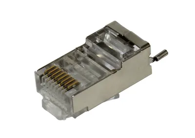 Ubiquiti TOUGH Cable Connector TP-Stecker Cat6 RJ45 mit durchsichtigem Kunststoffgehäuse und metallischer Abschirmung acht Ubiquiti TOUGH Cable Connector TP-Stecker Cat6 RJ45 mit durchsichtigem Kunststoffgehäuse und metallischer Abschirmung acht