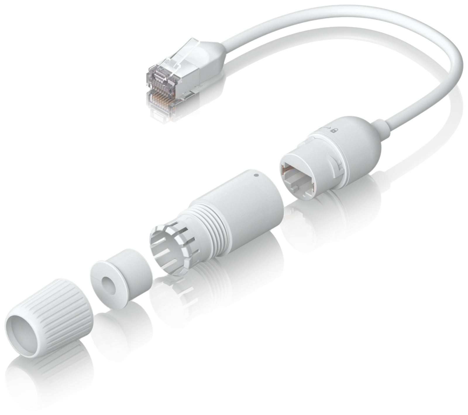 Ubiquiti UniFi Easy Cable Cat6a 2-Pack Verlängerung 15cm