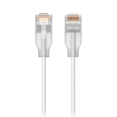 Ubiquiti UniFi Etherlighting Patchkabel 0.15 m weiß, nanodünn mit transparentem RJ45-Stecker