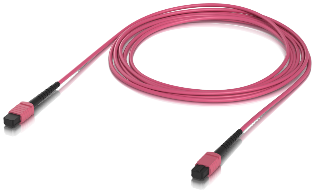 Ubiquiti Fiber Patch Cable • 3m • 2x MPO-12 Type B UPC • OM4 multi-mode • UACC-OFC-MA-MPMP-3M
