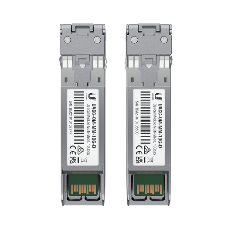 Ubiquiti SFP+ Optical Module 10 Gbps Multi-Mode, 2-Pack