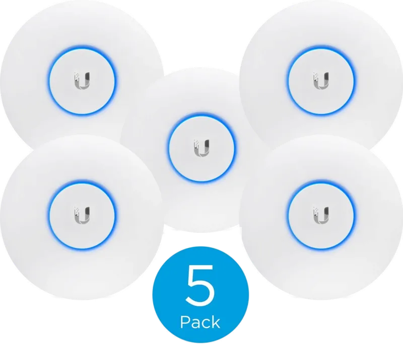 Ubiquiti Wireless AP WIFI5 • AC2000 • 4x4 • Indoor • 1 GbE • 5er Pack • UniFi • UAP-nanoHD-5