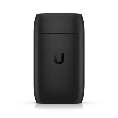 Ubiquiti UC-Cast kompakter Streaming-Empfänger in mattem Schwarz mit abgerundeten Ecken und zentralem Ubiquiti-Logo für Ubiquiti UC-Cast kompakter Streaming-Empfänger in mattem Schwarz mit abgerundeten Ecken und zentralem Ubiquiti-Logo für
