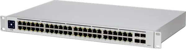 Ubiquiti UniFi USW-48-POE switch Gestionado L2 Gigabit Ethernet (10/100/1000) Energía sobre Ethernet (PoE) 1U Acero inoxidable