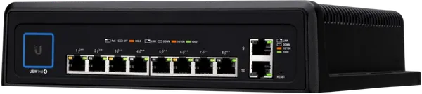 UniFi Industrie 10-Port Switch mit High-Power 802.3bt PoE++