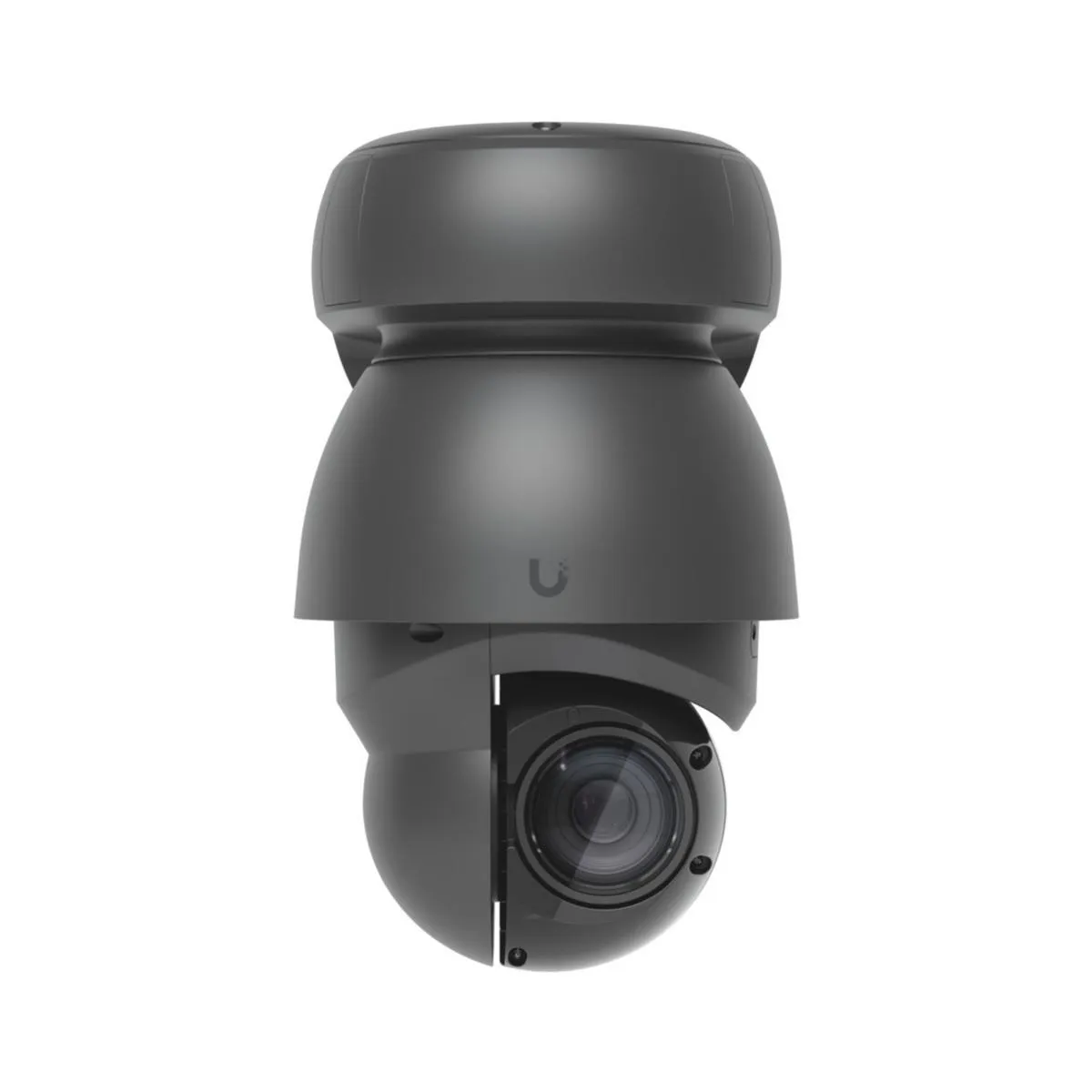 Ubiquiti Video Kamera AI PTZ Industrie schwarz mit schwarzem Kuppelgehäuse und zentralem Objektiv für professionelle Ubiquiti Video Kamera AI PTZ Industrie schwarz mit schwarzem Kuppelgehäuse und zentralem Objektiv für professionelle