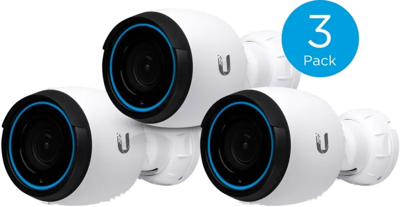 Ubiquiti UniFi Video Camera G4 Pro / Outdoor / 4K / Motorisierter Zoom / Infrarot / Low Light / UVC-G4-PRO / 3er Pack