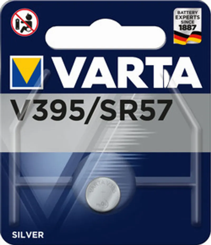 VARTA Knopfzellenbatterie Electronics V395 (SR57) Silber