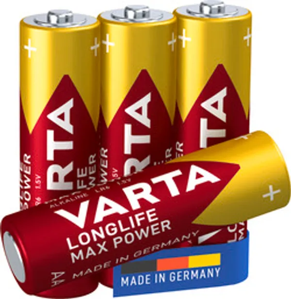 VARTA Longlife Max Power, Batterie, AA, Mignon, 1,5V, 4Stk