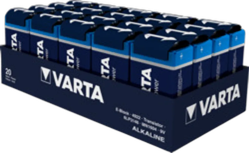 VARTA HIGH ENERGY Batterie E-Block (9V-Block) 20er