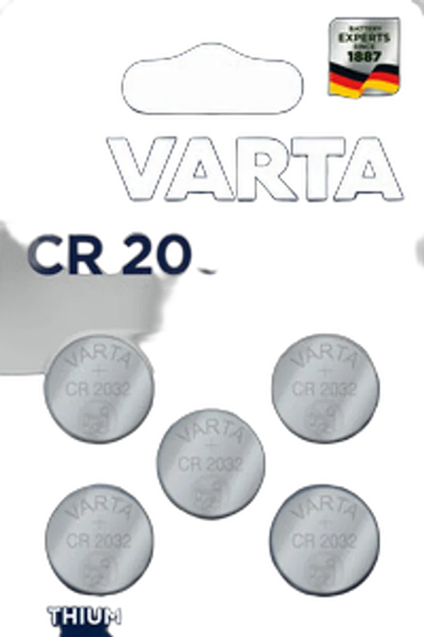 VARTA Knopfzellenbatterie Electronics CR2032 Lithium 5er-Pack