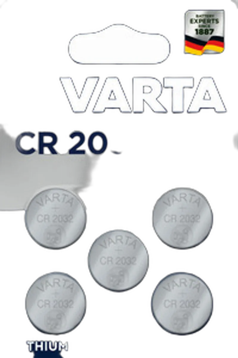 VARTA Knopfzellenbatterie Electronics CR2032 Lithium 5er-Pack