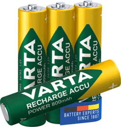 Varta Akku RECHARGE Power AAA HR03 800mAh 4St.