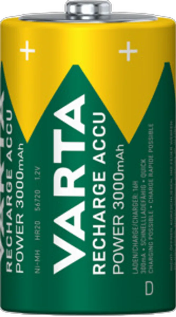 VARTA RECHARGE ACCU Power D 3000mAh Blister 2
