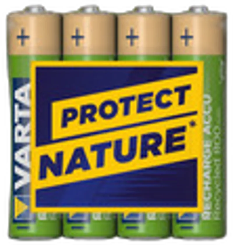 VARTA Recharge Akku Recycled AAA Micro 4er 800mAh
