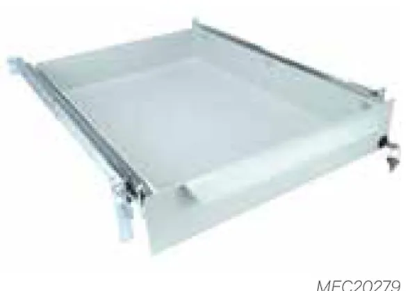 Vertiv(Knürr) zub.Schubfach 4HE+Schloß 19'' t565-750, Lichtgrau