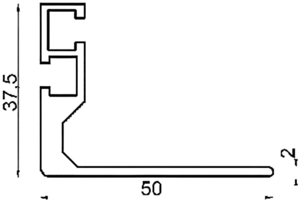 Vertiv(Knürr) Schrank gzub.L-Schiene,T 600,L=411mm,Paarweise,verschraubbar
