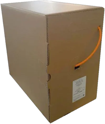 Kabel 1000MHz, CAT7, S-STP(S/FTP), Verlege, 200m Reelexbox, SLAN, Simplex, Orange, Dca, LSZH, VOKA