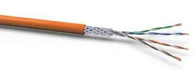 Kabel 1000MHz, CAT7, S-STP(S/FTP), Verlege, 50m Ring, SLAN, Simplex, Orange, Dca, LSZH, VOKA