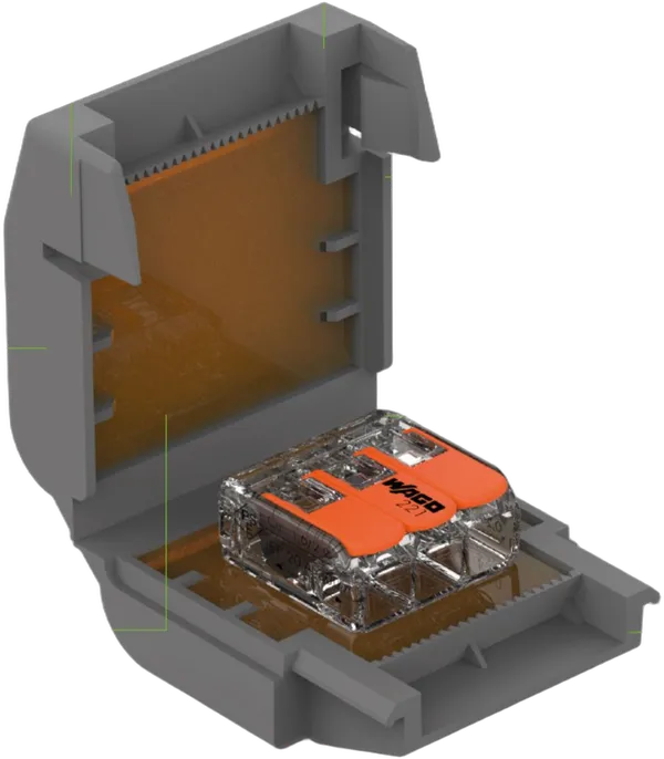 Wago Gelbox Serie 221, 2x73; max. 4mm²-Klemmen Größe 1 (4Stück) IP68