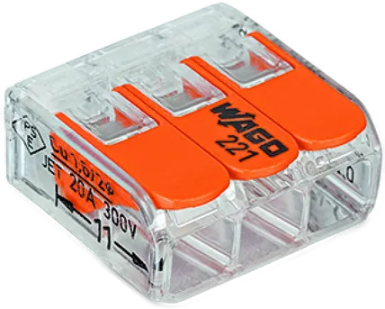 Wago Serie 221 - 3*4mm (12 Stück Retail)