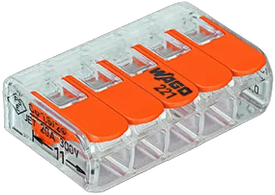 Wago Serie 221 - 5*4mm (8 Stück Retail)