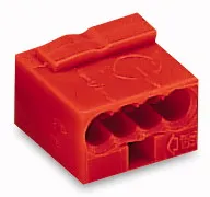 Wago Serie 243- 4-Leiter-Micro-Klemme (100 Stück) rot Wago Serie 243- 4-Leiter-Micro-Klemme (100 Stück) rot