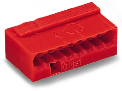 Wago Serie 243- 8-Leiter-Micro-Klemme (50 Stück) rot Wago Serie 243- 8-Leiter-Micro-Klemme (50 Stück) rot