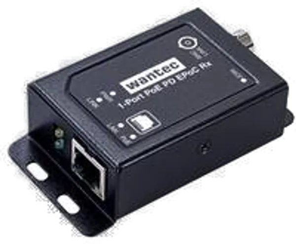 Wantec 2wIP E Adapter PoE-BNC-Switchseite für Strom über PoE
