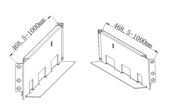 R-Serie USV-Rack-Schiene mit 4 Pfosten