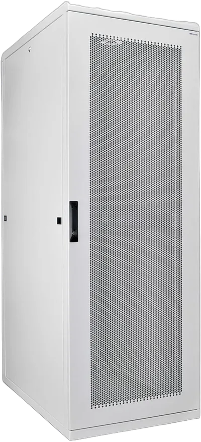 19" Serverschrank, perforierte Türen, 800x1200mm, grau