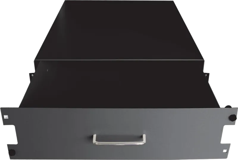 19" Dokumentenlade, 500mm Tiefe, schwarz RAL9005