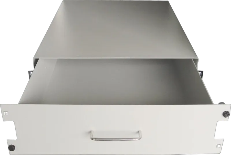 19" Dokumentenlade, 500mm Tiefe, grau RAL7035