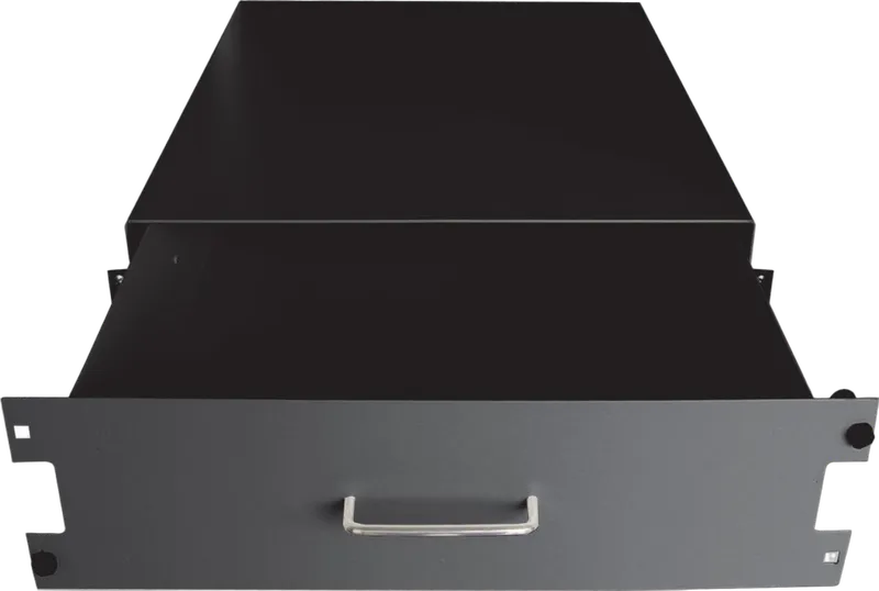19" Dokumentenlade, 500mm Tiefe, schwarz RAL9005