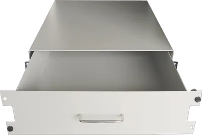 19" Dokumentenlade, 500mm Tiefe, grau RAL7035