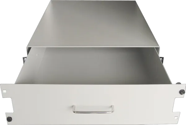 19" Dokumentenlade, 500mm Tiefe, grau RAL7035