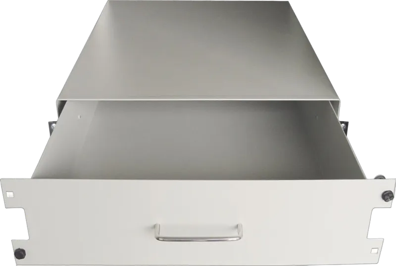 19" Dokumentenlade, 500mm Tiefe, grau RAL7035