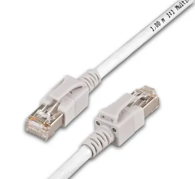 KAT6A LED Patchkabel, S/FTP, Lifetime Warranty, weiß