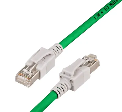 KAT6A LED Patchkabel, S/FTP, Lifetime Warranty, grün