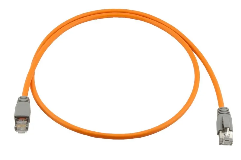 Industrial Patchkabel KAT6A, Anti-UV PUR Mantel, S/FTP, orange