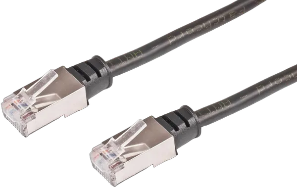 Outdoor Patchkabel, Anti-UV PVC Mantel, F/UTP, schwarz
