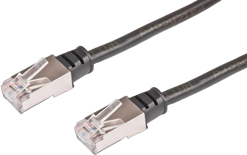 Outdoor Patchkabel, Anti-UV PVC Mantel, F/UTP, schwarz