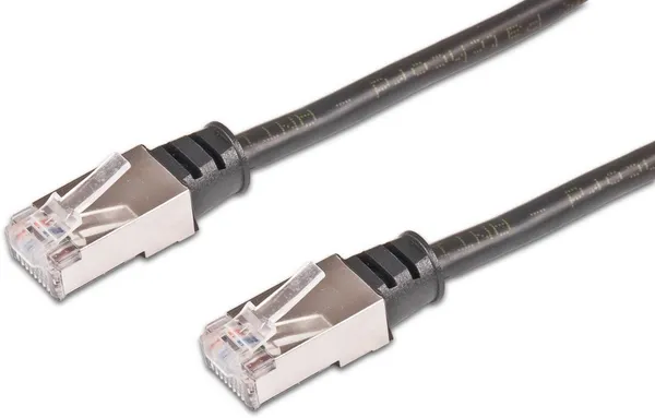 Outdoor Patchkabel, Anti-UV PVC Mantel, F/UTP, schwarz