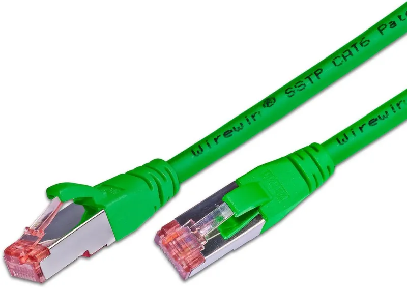 KAT6 Patchkabel, S/FTP, LSOH, Lifetime Warranty, grün